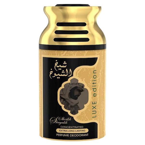 lattafa sheikh al shuyukh luxe edition 250ml deodorant spray