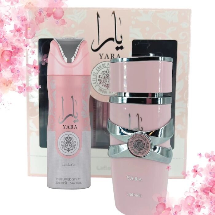 lattafa yara edp 100ml 2 piece gift set for women